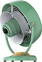 Vornado VFAN Vintage Air Circulator Fan, 3 Speeds, Metal Construction, Adjustable Airflow, Green