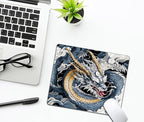 Japanese Anime Dragon Mouse Pads for Desk, Portable Wireless Computer Mouse pad Small Design with Women, Non-Slip Rubber Base Laptop Mousepad 9.5" x 7.9" Smooth Surface for Office & Travel