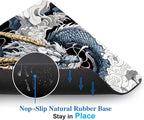 Japanese Anime Dragon Mouse Pads for Desk, Portable Wireless Computer Mouse pad Small Design with Women, Non-Slip Rubber Base Laptop Mousepad 9.5" x 7.9" Smooth Surface for Office & Travel