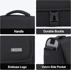 CADeN Camera Bag Case Shoulder Crossbody Bag Compatible for Nikon, Canon, Sony, DSLR SLR Mirrorless Cameras and Lenses (1.0 Black, Large)