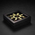D6 Dice Set – 10× Six-Sided Resin Dice with Themed Designs – 16mm Tabletop for Wargames, RPGs, MTG, and Board Games (B-Dice in Wooden Box, Chaos Dice Set)