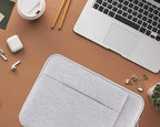 Lacdo 16 Inch Laptop Sleeve Case for 16 Inch HP Lenovo ASUS Acer Dell Laptop/HP Pavilion Envy 16 / Lenovo ThinkPad IdeaPad 16 / Acer Swift 16 / ASUS Vivobook 16 / Dell Inspiron 16 Computer Bag, Gray