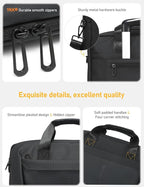 13-14 Inch Laptop Shoulder Bag Business Briefcase Water Resistant Computer Messenger Bags Compatible with MacBook Pro 14, MacBook Air 13 M4, HP, Dell, ASUS Notebook, Black