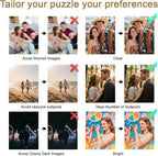 Personalized Photo Puzzle with Glossy Finish – Custom Jigsaw Puzzle 120/200/300/500/1000/1500 Pieces for Family, Couples, Pets, Birthdays, and Weddings (200-Horizontal)