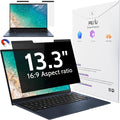 Magnetic Laptop Privacy Screen 13.3 Inch for 16:9 Computer Monitor, 13" Removable Anti Glare Protector Blue Light Filter Shield Compatible with Lenovo Hp Dell Acer Asus Thinkpad Envy Xps