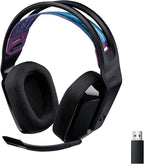 Logitech G535 LIGHTSPEED Wireless Gaming Headset - Lightweight on-ear headphones, flip to mute mic, stereo, USB rechargeable - Black