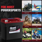 YTX14-BS, 400CCA, Lithium LiFePO4 Motorcycle Battery, Digital Readout,Fits for Kawasaki Ninja ZX-14R,Apirilia 850cc Scooter,Yamaha 660 cc ATV,Apex 1000cc Snowmobile,Honda Pioneer series UTV