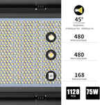GVM 1500D RGB LED Video Light, 75W Video Lighting Kit with Bluetooth Control, 2 Packs Led Panel Light for Photography, YouTube Studio, Video Shooting, Conference, 1128 Led Beads