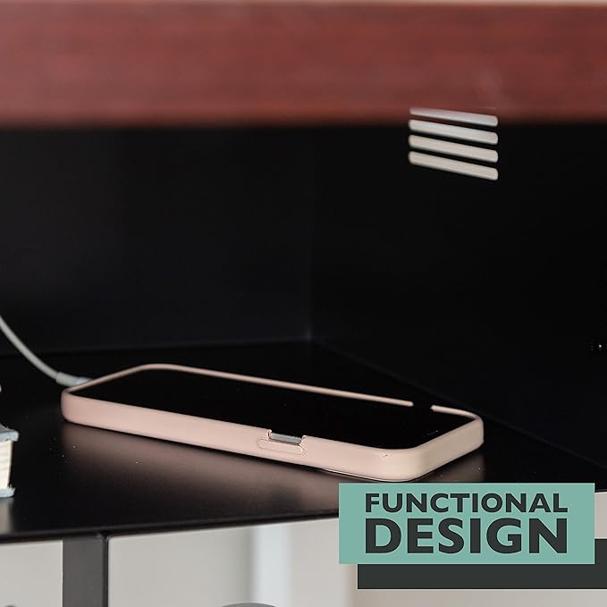 Ilyapa Under Desk CPU Mount, Steel Under Desk Computer Mount Vented Sides, PC Wall Storage, Laptop Stand, Shelf for Office Storage, 4x12x11 Inches