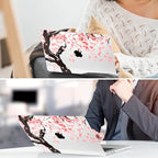 TWOLSKOO for M4 MacBook Air 13.6 inch Case 2025-2022 Release M4 A3240 M3 A3113 M2 A2681, Plastic Hard Shell & Screen Protector & Keyboard Cover & Trackpad Film, Cherry Blossoms