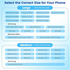 Mopaclle Nylon Phone Holster for iPhone 17 Pro iPhone 16 Pro 16e 15Pro 14 13 12 11,Samsung Galaxy S25 S24 S23 S22 S21 Cell Phone Belt Holder with Carabiner Clip & ID Card Pocket Pouch for Men Women