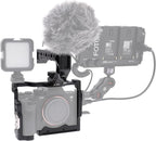 A7 IV Cage Support, Hersmay Camera Cage with Top Handle for Sony A7 IV / A7S III Full Frame mirrorless Camera
