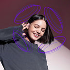 occiam Wireless Bluetooth Earbuds Sport Ear Buds Workout Headphones 96H Playback in-Ear Earphones with Earhooks Buit-in Mic Button Control Bass Stereo Headset for Gym Exercise Running Pink