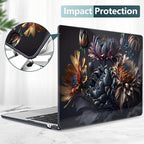 TWOLSKOO Compatible with M4 MacBook Air 15 inch Case 2025-2023 Released Model M4 A3241 M3 A3114 M2 A2941, Plastic Hard Shell & Screen Protector & Keyboard Cover & Trackpad Film, Blossom Floral