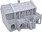Black Rock Barracks by Printable Scenery, 3D Printed Tabletop RPG Scenery and Wargame Terrain 28mm Miniatures