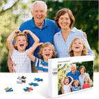 Personalized Photo Puzzle with Glossy Finish – Custom Jigsaw Puzzle 120/200/300/500/1000/1500 Pieces for Family, Couples, Pets, Birthdays, and Weddings (1000-Horizontal)