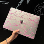 Compatible with MacBook Air 13.6 inch Case, M4 A3240/M3 A3113/M2 A2681 (Released 2025 to 2022), Hard Shell, Keyboard Cover, Screen Protector, Webcam Cover & Type-C Adapter, Sparkly Bows