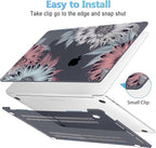 Mektron for MacBook Pro 16 inch A2141 Case 2020 2019 Release with Retina Display & Touch Bar & Touch ID, Blooming Chrysanthemums Plastic Hard Shell Cover Keyboard Skin Screen Protector Dust Plug