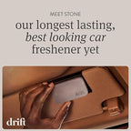 Drift Car Air Freshener - The Original Stone Air Freshener - Car Odor Eliminator - Long Lasting Scent - Metal Clip - Essential Oils -Clean Ingredients - Open Air Scent 3 Pack Refill - NO CLIP INCLUDED