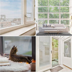 MAGZO Window Screen Replacement, 36"W x 90"L Sturdy Screen for Windows and Adjustable Door DIY Window Screen Roll French Patio Entry Porch Sliding Door Screen Mesh Curtain Net Wire Black