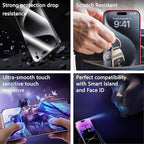 Screen Protector for iPhone 17, iPhone 16 Pro 6.3-Inch, 2 Pack, 9H Tempered Glass, HD Clear, Full Cover, Anti-Fingerprint, Easy Installation