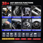 LAUNCH X431 Pro V5.0 2025 New Generation Automotive Diagnostic Scanner Tool, OEM Bluetooth Bidirectional OBD2 Scan Tool with CANFD & DOIP, 38+ Special Functions for All Cars