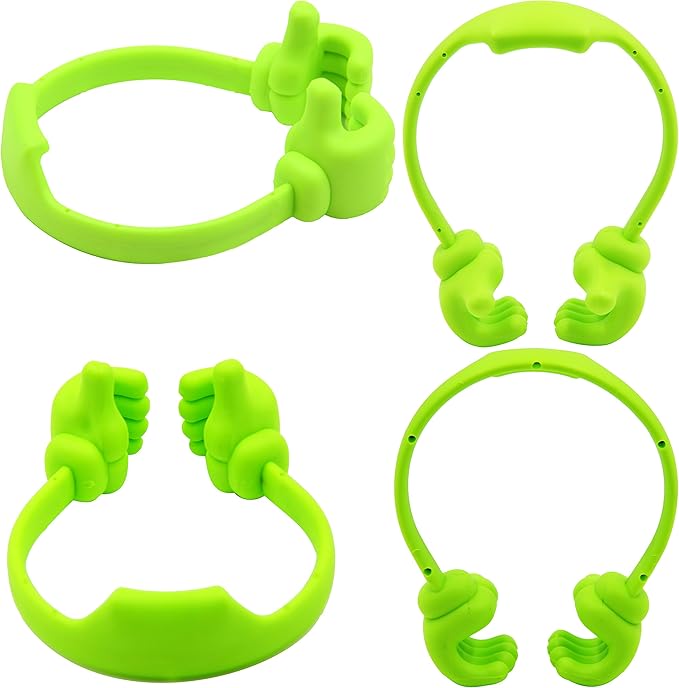 Honsky Thumbs-up Cell Phone Stand Holder, Tablet Stand Cradle for Desk Desktop Smartphone Cellphone Mobile Phone Tablets â€“ Universal Adjustable Flexible, Green