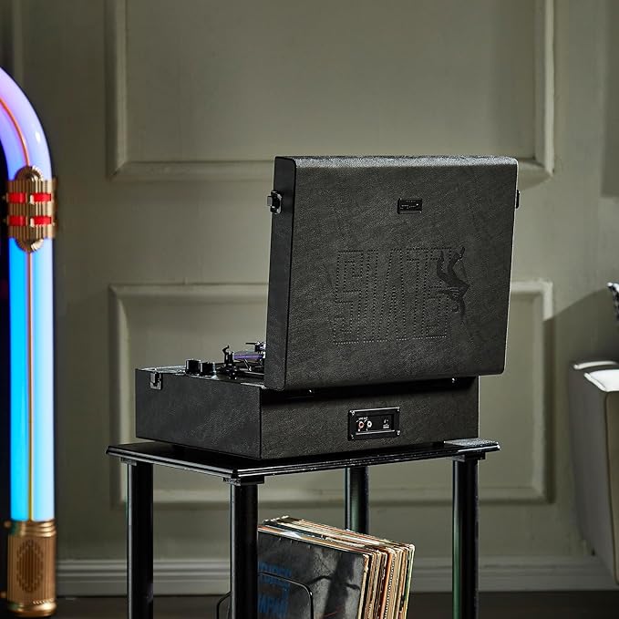 Arkrocket x Elvis Bluetooth Protable Record Player 3-Speed Bluetooth Input and Output Turntable Built-in Speakers with Magnetic Cartridge Auto Off - Elvis Presley '68