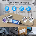 Car Vacuum Portable Cordless, 18000pa Mini Vacuum Cleaner, 4 in 1 Handheld Vacuum Cordless Rechargeable, 120W High Power Hand Held Vacuum Cleaner With LED Light Multi-nozzles for Car Home Office Pet