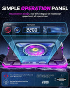 ChillCore RGB Gaming Laptop Cooling Pad with 5.5" Turbo Fan, Rapid Cooling for 15.6-19.3" Laptops, Variable Speed Control, 7 Adjustable Heights - K1 5V RGB