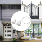 2PCS Recessed Wired Security Window Door Contact Sensor, Normally Closed NC, Door Alarm Magnetic Reed Switch with 2 Wire, ABS White, RC-36