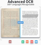 CZUR Shine Ultra Smart Portable Document Scanner, Thin Book Scanner with OCR, USB Document Camera for Desktop/Laptop, Capture Size A3, Compatible with Windows & Mac OS (Not for Android & iOS)