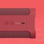 Skullcandy Terrain XL Wireless Bluetooth Speaker - IPX7 Waterproof Portable Speaker, 18 Hour Battery, Nylon Wrist Wrap, True Wireless Stereo (Red)