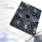 Case for MacBook Air 15 Inch 2025 2024 2023 Release M4 A3241 M3 A3114 M2 A2941, Hard Shell with Screen Protector & Keyboard Cover, Compatible with Touch ID, Luxury Floral