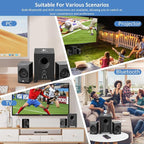 OROW Bluetooth Computer Speakers,PC Speaker with Subwoofer,Front Knob 18W Wireless PC Speakers,Support AUX&Bluetooth Play,Great for Party/Game/TV (S213)