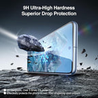 SMARTDEVIL [3+3 Pack Screen Protector For Google Pixel 8 Pro With Camera Lens Protector, FingerPrint Reader Compatible, Clear 9H Tempered Glass Film, Fast & Easy Installation, Alignment Frame