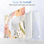 for MacBook Pro 16 inch Case 2019 2020 Release Model A2141, Plastic Hard Shell Cover with Keyboard Cover & Screen Protector for MacBook Pro 16 inch with Touch Bar & Touch ID - Floral P227