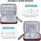 CILLA Electronics Organizer Travel, Travel Cord Organizer Case, Compact Electronics Accessories Bag for Cable, Cord, Charger, Phone