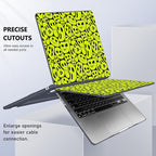 Case for MacBook Air 15 Inch 2025 2024 2023 Release M4 A3241 M3 A3114 M2 A2941, Hard Shell with Screen Protector & Keyboard Cover, Compatible with Touch ID, Distorted Emoticon