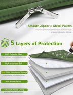 HYZUO 15-16 Inch Laptop Sleeve Bag for MacBook Pro 16 M4/M3/M2/M1 2025-2019, 15" Surface Book, Portable NoteBook Case for 15" 15.6" HP Dell Lenovo ThinkBook Asus Acer Samsung HUAWEI, Grass Green