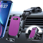 YRU [2025 Ultimate Car Phone Holder Mount [Bendable & Adjustable Aluminum Arm] Cell Phone Holder for Car Dashboard Windshield Phone Stand for iPhone 16 15 14 13 Pro Max Samsung Pickup Truck, Rose Red