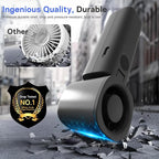 Personal Handheld Fan, Portable 3-in-1 High-Speed Turbo Fan with 5 Gear Wind, USB Mini Personal with 4000mAh Rechargeable Battery for Outdoor/Summer/Travel/Camping/Vacation Essentials Black