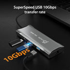 j5create Laptop Docking Station, 9-in-1, 4K60Hz HDMI, USB-C 10Gbps, 2 USB-A 10Gbps, 100W PD with USB-C 5Gbps, Ethernet, SD 4.0 Card Reader, for MacBook, XPS, Surface Pro (JCD393)