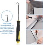 BAYTORY Window Screen Repair Kit, Steel Roller Tool with Bearing, Spline Removal Hook, 32ft Retainer Spline and 8Pcs Screen Clips Replacement for Installing Door Mesh Screens
