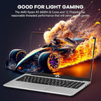 NIMO 15.6" IPS FHD-Gaming-Laptop, AMD Ryzen 5 6600H 6-Cores 660M GPU 64GB DDR5 RAM 2TB SSD(Beat i7-1165G7, Up to 4.5GHz) Computer with 100W GaN Type C Fingerprint Backlit Keyboard Win 11