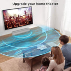 MZEIBO Sound Bar for TV,Soundbars Smart Portable Wireless Sound System with Multi-Connection Modes, Ideal for Family & Friends, Compact and Powerful Audio Device
