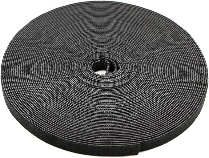 Pasow fastening tape Cable Tie Double Side Nylon Power Wire Management 3/4Inch 1 Roll Hook (25 Yards, Style 1)