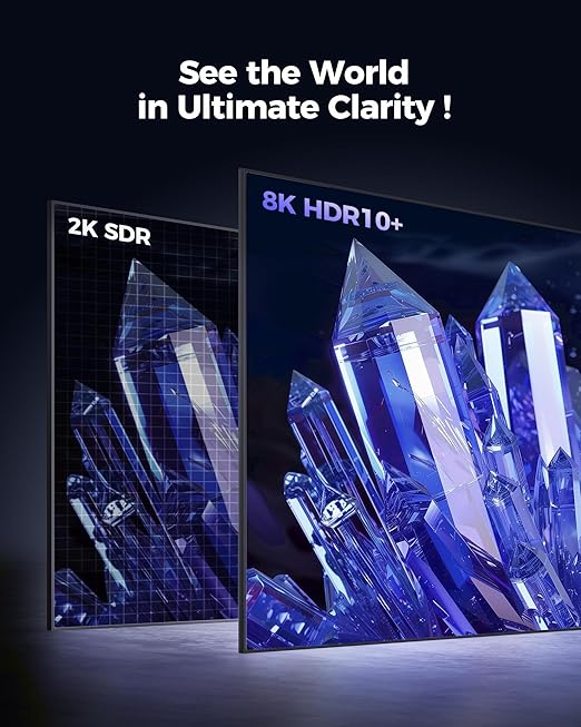 Silkland Long 10K 8K HDMI 2.1 Cable 40ft, (Upgrade Braided) Ultra High Speed HDMI Cable [8K@60Hz, 4K@120Hz] 48Gbps, HDR 10+, eARC, ARC, HDCP 2.2/2.3, Compatible for PS5/Xbox/Soundbar/Roku TV