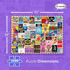 Re-marks 1970s Pop Culture Puzzle, 1500 Pieces for All Ages