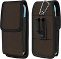 Phone Holster for Belt with Metal Clip and Magnetic Closure Compatible with iPhone 16/15/14/13/12 Pro Max, Galaxy S25/S24/S23/S22 Plus & FE for Everyday Protection, L-Coffee